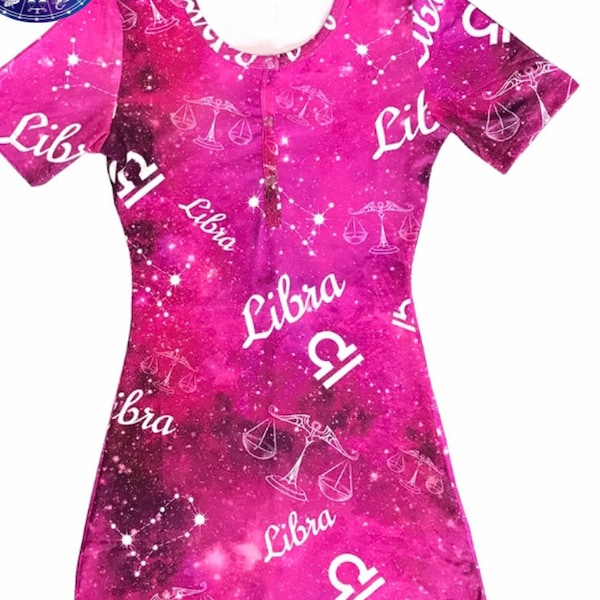 Women’s Libra Zodiac Pajama Astrology One Piece