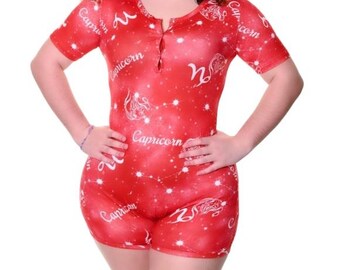 Women’s Capricorn Zodiac Pajama One Piece