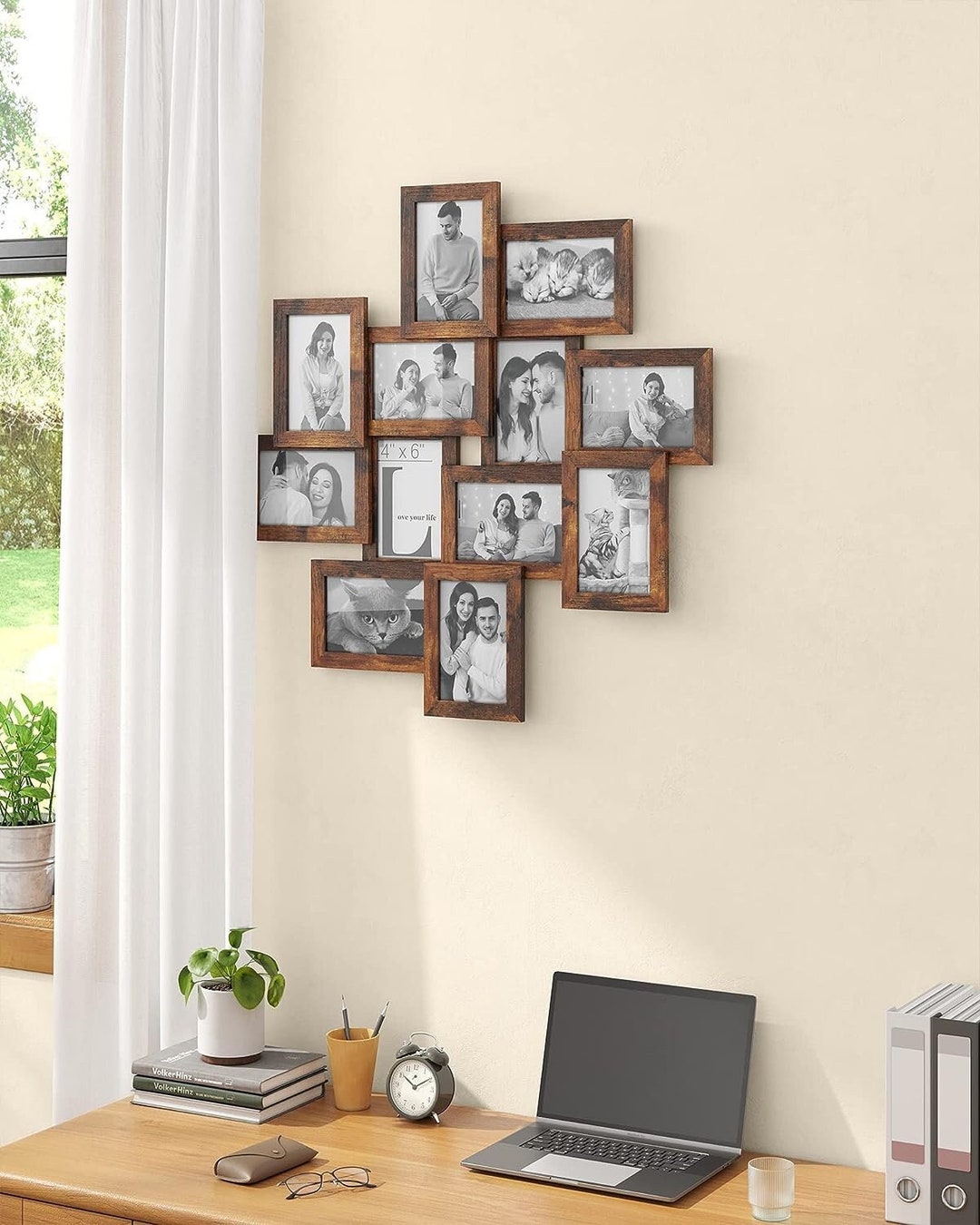 Set of 12 Rustic Collage Picture Frame Photo Collage Frame Etsy