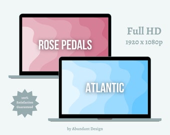 Sfondo desktop pastello: sfondo minimalista boho per PC/Mac (download digitale)