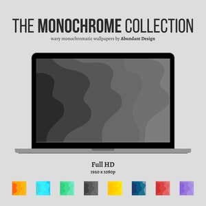Minimalist Desktop Wallpaper | Aesthetic PC/Macbook/Laptop/Windows Computer Background | Monochrome Collection | Digital Instant Download