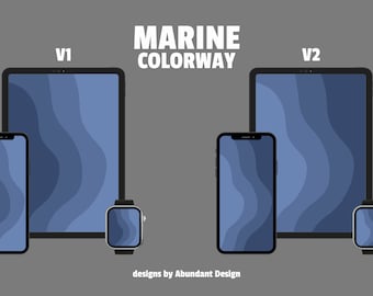 Sfondo astratto minimalista ondulato: iPhone, iPad, tablet (download digitale)