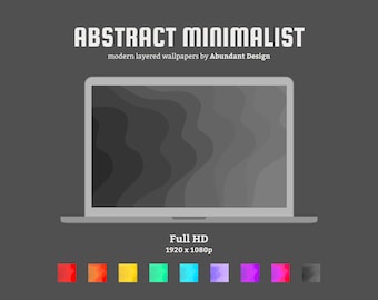 Sfondi desktop minimalisti astratti / Pacchetto conveniente / Bonus gratuito