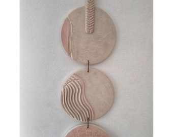 Unique handmade ceramic wall decor