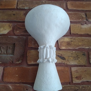 Wabi-Sabi Sculptural Ceramic Wall Sconce – Handmade Organic Clay Lighting, Soft Brutalist & Japandi Home Decor