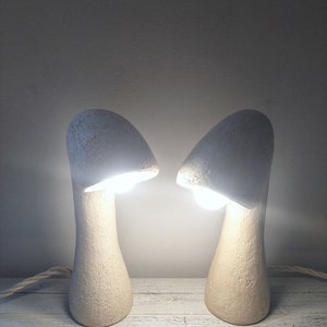Handmade Sculptural Ceramic Table Lamp – Textured Stoneware Light, Unique Design by Judit Pöntör