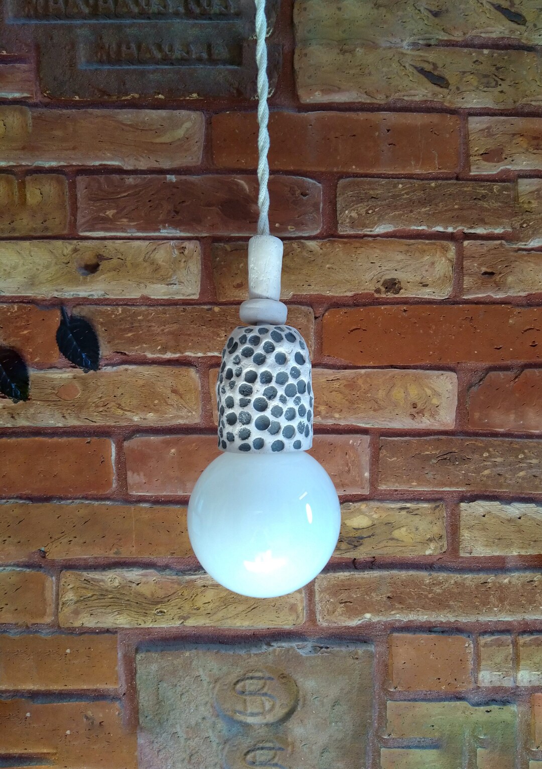 Handmade Ceramic Pendant Light Etsy