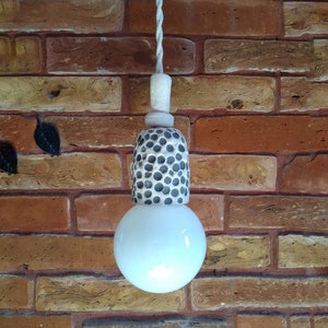 Handmade ceramic pendant light