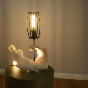 One-of-a-Kind Sculptural Ceramic Lamp – Functional Art by Judit Pöntör