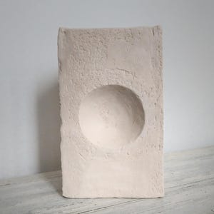 Handmade Ceramic Wall Sconce: Modern Rustic Pottery Light