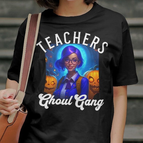 Ghoul Gang Teacher, Ghouls Gang Shirt, Spooky T-Shirt, School Shirt, Spooky Teacher, Ghoul Gang, Lets Go Ghouls, Retro Halloween, Tiny ghoul