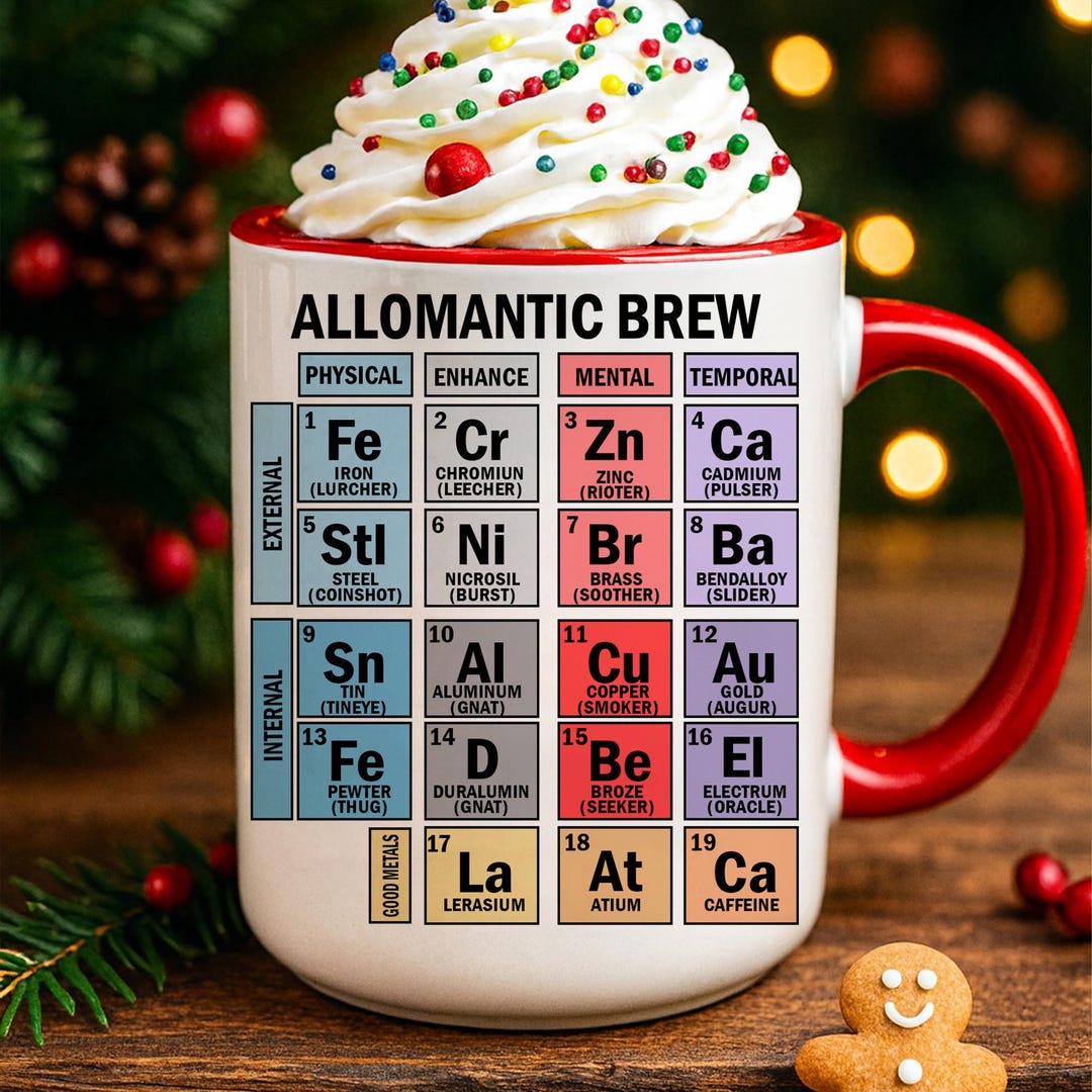 Periodic Table of Allomancy Coffee Cup, Mistborn Fans Mug Gift - Etsy