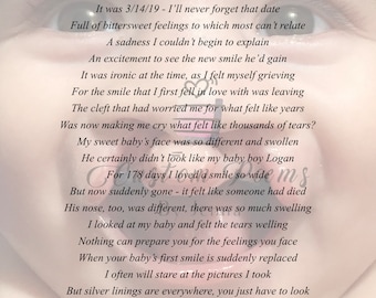 Forever Smile - A reflection on your child&#39;s cleft smile and the emotions associated with the day your baby got his/her &quot;forever smile&quot;