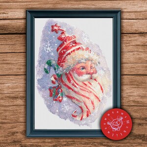 Santa Claus Cross Stitch Pattern, PDF File, Holiday Cross Stitch, Christmas Cross Stitch Pattern, Santa Claus, Winter Cross Stitch