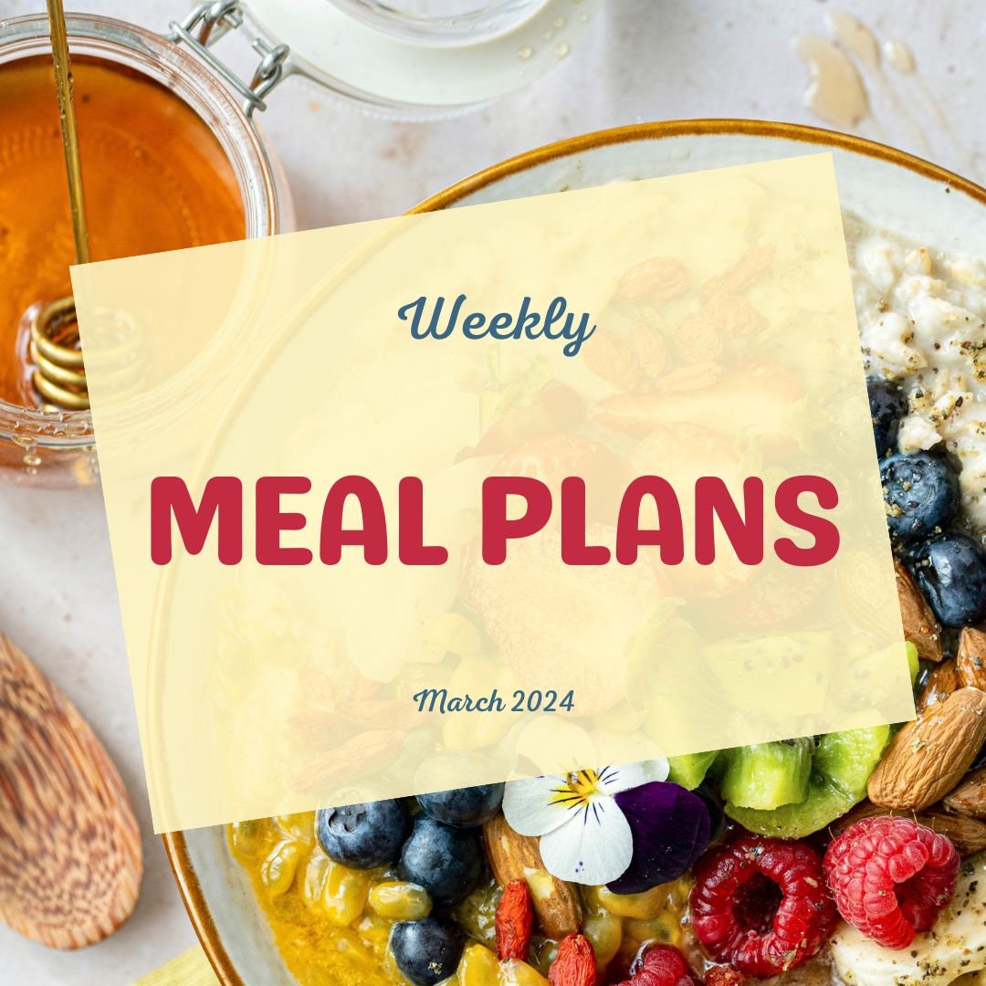 EHWK One Week Meal Plan March Week 2 Etsy