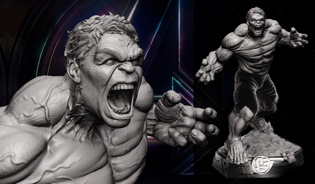 Marvel Hulk STL File, 3D Digital Printing STL File for 3D Printers ...