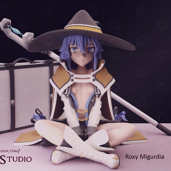 Roxy NSFW Anime High quality STL File, 3D Digital Printing STL File for 3D Printers, Movie Characters, Games, Figures, Diorama 3D