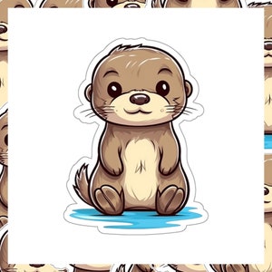 Ollie Cleaning Himself | Vinyl Sticker Ollie Cleaning Himself | Vinyl Sticker