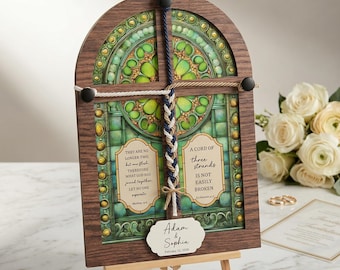 Personalized Wedding Cord of Three Strands: Christian Marriage Ceremony Decor