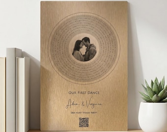 Custom Bronze Anniversary Wall Art: 10 Year Anniversary Gift . Wedding Song . First Dance . Our Song . Favorite Song