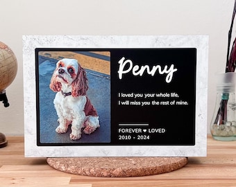Personalized Pet Memory Box, Urn for Ashes with Photo, Name and Quote