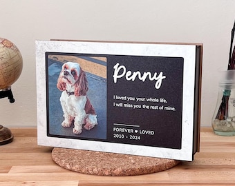Personalized Pet Memorial Urn – Photo & Name, Dog Cat Ashes Keepsake