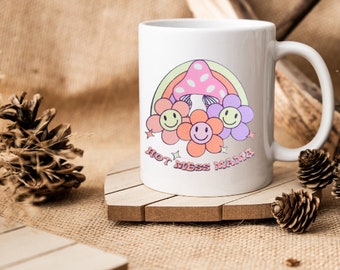 Hot Mess Mama UVDTF, Cup Wrap for 16 oz Libbey Glass Cans, Ready to Apply, No Heat Needed, Ready to Ship