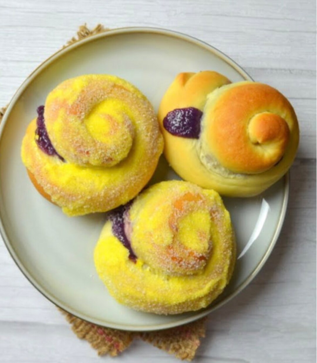 Ensaymada Ube Swirl Ensaymada Filipino Bread Brioche Sweet Etsy