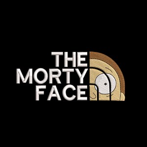 The Morty Face Embroidery Machine ,Rick And M Embroidery Design
