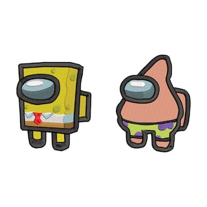 Spongebob Embroidery Design,Patrick Star Machine Embroidery Files