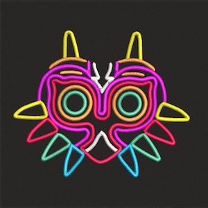 Majora’s Mask Embroidery Machine,Zelda Gaming Embroidery