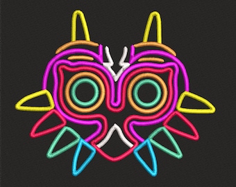 Majora’s Mask Embroidery Machine,Zelda Gaming Embroidery