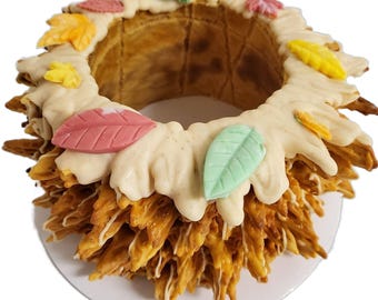 Pumpkin Spice Birthday and Wedding Tree Cake ( Sakotis ) ( Raguolis )  4 inch