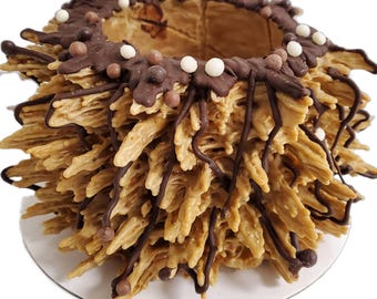 Gluten Free Tiramisu Birthday and Wedding Tree Cake ( Sakotis ) ( Raguolis ) 4 inch