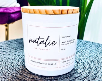 Personalized Candle Gift, Name Definition Candle, Personalized Friend Candle, Custom Candle, Engagement, Wedding, Birthday, Valentine&#39;s Day