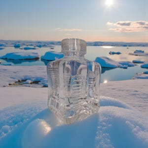 Agua mineral natural glacial de la Edad de Hielo / Botella de vidrio de 330 ml (11,16 oz) x 6