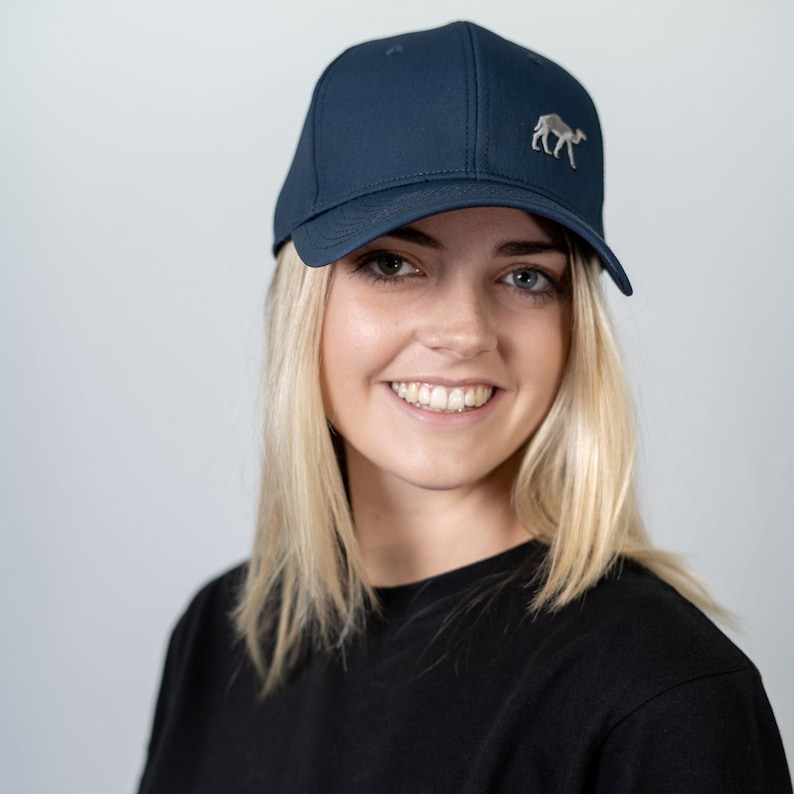 Blue Gym Baseball Cap Embroidered Camel Logo Unisex Adjustable Sports ...