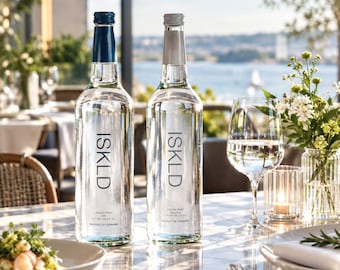 ISKLD Danish Mineral Water Mix – Still & Sparkling 750ml Glass Bottles (6 Pack)