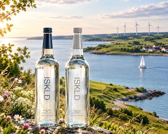ISKLD Danish Artesian Mineral Water – Still & Sparkling 750ml Glass Bottles (2 Pack)