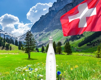 Swiss Alps Mineral Water Still Glass Bottle 750 ml x 6 | Sembrancher, Valais