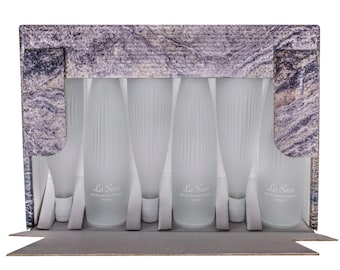 La Sasse Mont Blanc Still Water Luxury Glass Bottle 740ml x6 Iconic Case - France
