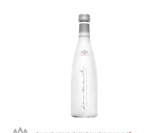 Swiss Alps Mineral Water, Glass Bottles 375 ml x 18 Sembrancher