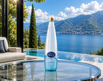 Golden Bar Aqua Natural Gold & Silver Spring Water 750ml Glass Bottle