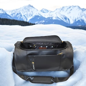 Waterproof Black Travel Duffel Bag: Cabin Gym Weekender
