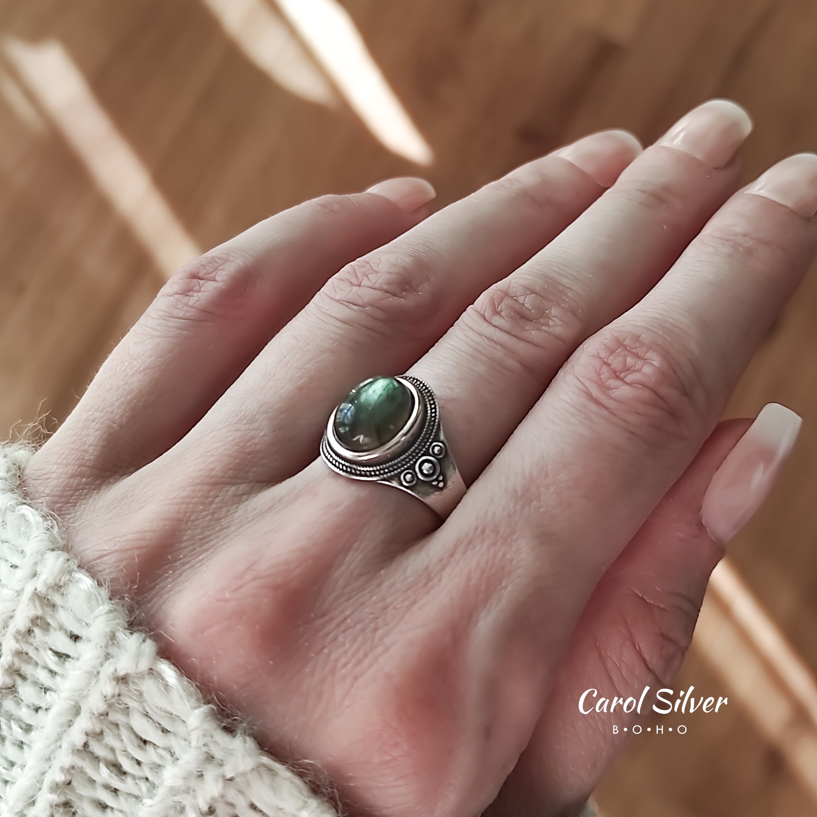 Silver and Labradorite Stone Ring, Retro Genuine Labradorite Ring, Vintage Oval Labradorite Band - Etsy Silver and Labradorite Stone Ring, Retro Genuine Labradorite Ring, Vintage Oval Labradorite Band - Etsy