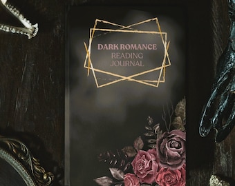 Dark Romance Reading Journal: Book Tracker, Review Pages (Digital Download)