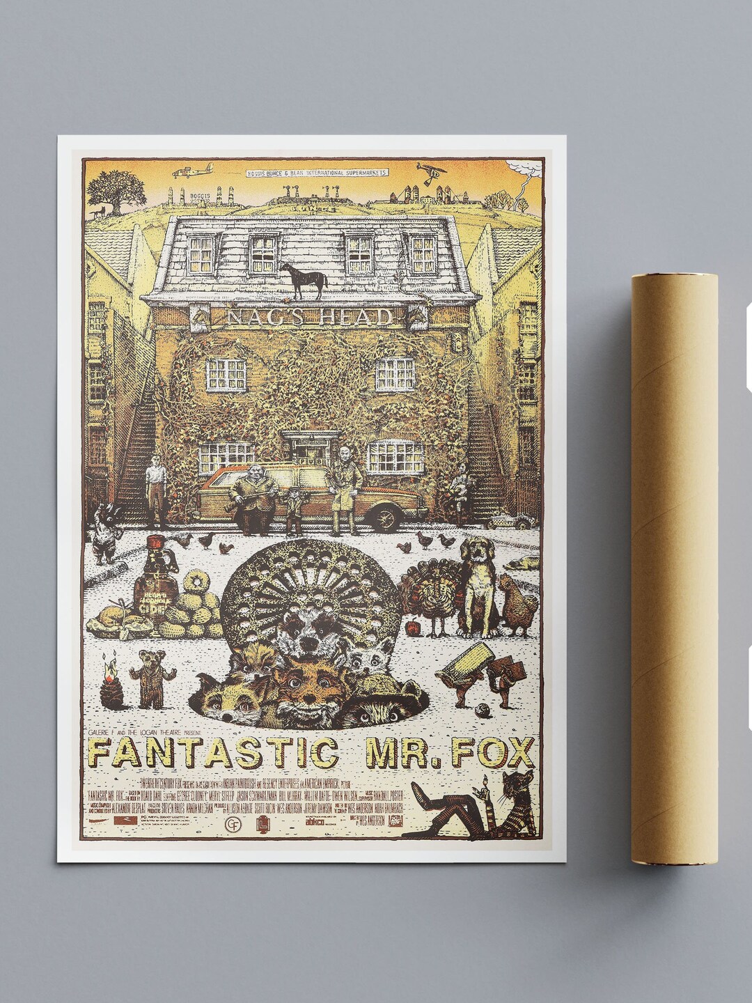 The Fantastic Mr Fox Reimagined Movie Poster - Etsy Portugal