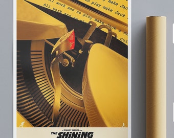 The Shining Bloody Axe Typewriter Alternative Movie Poster