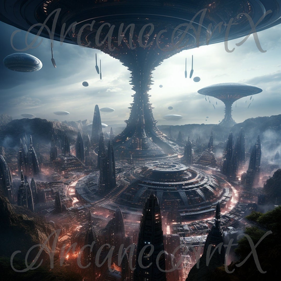 An Alien Civilization, Fantasy Art, Fantasy World, Digital, Artwork ...
