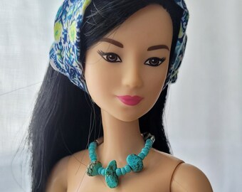 Turquoise jewelry barbie necklace tiny things.
